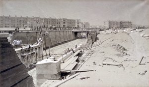Hampstead Road Bridge, fra Camden-siden, 11. august 1836 (pen & blæk og vask på papir)