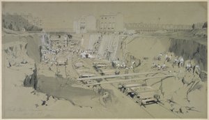 Park Street, Camden Town, 17. september 1836 (pen & blæk og vask på papir) af John Cooke Bourne