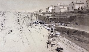 Park Village, 26. august 1836 (pen & blæk og vask på papir) af John Cooke Bourne