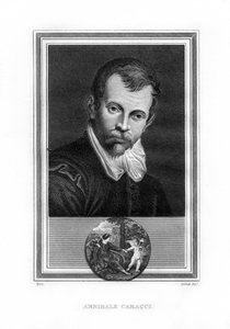 Annibale Carracci, italiensk barokmaler, 1825. af John Corner