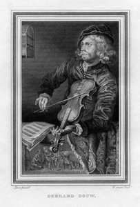 Gerrit Dou 1613-1675, hollandsk maler, 1816.
