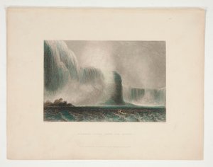 Niagara Falls fra færgen, illustration til Nathaniel Parker Willis
