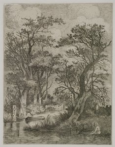Flodscene, pub. af J. & W. Freeman, 1821 af John Crome