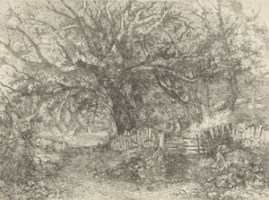 Vejscene, Trowse Hall, 1813 af John Crome