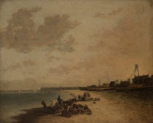 Yarmouth Beach af John Crome