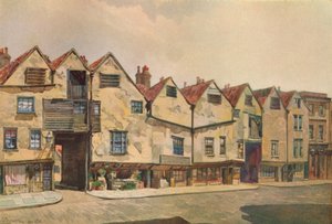 Ancient Tenements i Bermondsey Street, Bermondsey, London, 1886 1926. af John Crowther