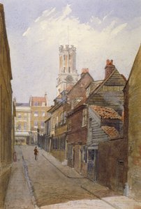 Chigwell Hill, Stepney, London, 1881 af John Crowther