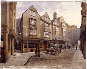Cloth Fair, London, 1884 af John Crowther