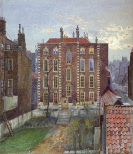 Hus på Austin Friars Street, City of London, 1881 af John Crowther