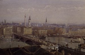 London Bridge, der viser monumentet af John Crowther