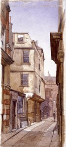 Bopæl for Anne Boleyns far, Great St Helens, London, 1883 af John Crowther