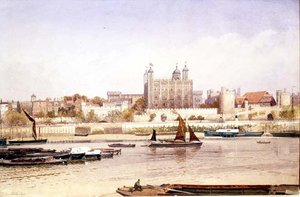 Tower of London fra Southbank af John Crowther