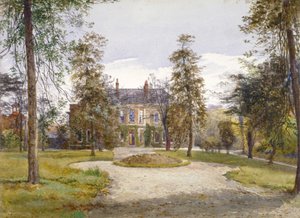 Udsigt over Stockwell Park House fra haven, Lambeth, London, 1887 af John Crowther