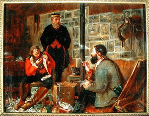 Study for a Welcome Arrival, ca. 1855-56 (olie på lærred) af John Dalbiac Luard