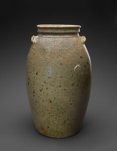 Churn, ca. 1850-1883 (alkalisk glaseret stentøj)