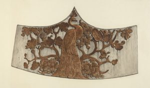 Peacock Stern Carving af John Davis