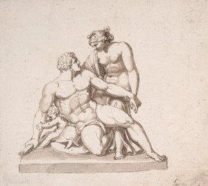 Studie af en skulpturgruppe: Mars, Venus og Amor af John Deare