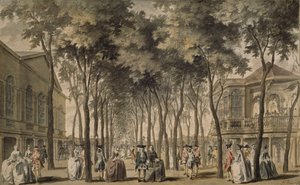 En udsigt over Grand Walk, Marylebone Gardens, 1778-86