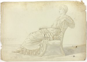 Gammel statue af Agrippina af John Downman