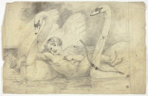 Amor og svaner af John Downman