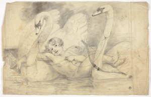 Amor og svaner af John Downman