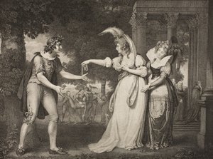 Plæne foran hertugens palads, første akt, scene II, fra 