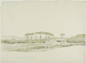Raffaelles Villa Medici, Rom af John Downman
