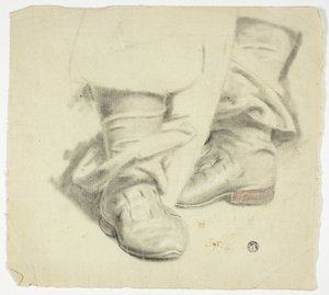 Støvler af stående figur fra det 17. århundrede af John Downman