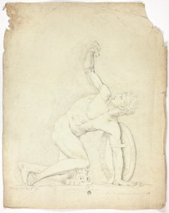 Såret kriger fra statuen i Rom