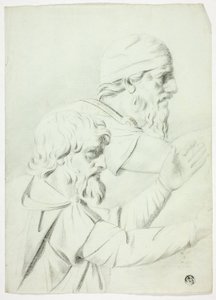 To mænd i profil (fra Bas Relief) af John Downman