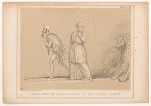 Spotprent mødte Richard Cobden som Jason Jason, hjulpet af Medea, bærer Golden-Fleece