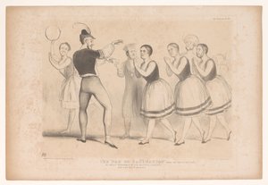 Spotprent op de engelske indenlandske politiek The pas de facination (fra Almas ballet) Som for nylig udført af Hendes Majestæts tjenere / Med en ny rollebesætning (titel på objekt) HB Sketches (serietitel på objekt) af John Doyle