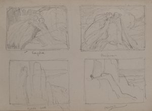 Eurydice, Rendezvous, Lukket dør, Bøn (blyant) af John Duncan