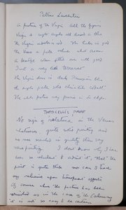 Skitsebog indeholdende 60 skitser og illustrationer, skrifter om temperamaling og kunstnere inklusive Botticelli af John Duncan