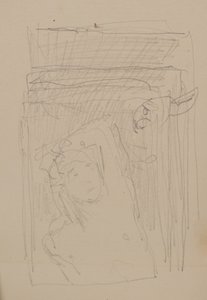 Uden titel [Mandfigur] (blyant) af John Duncan