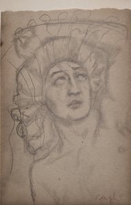 Uden titel [Mandfigur] (blyant) af John Duncan
