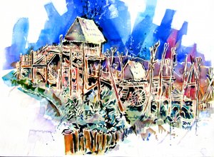 Den kunstige tropiske landsby