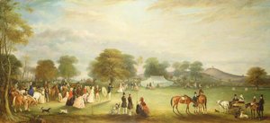 Bueskydningsmøde i Bradgate Park, Leicestershire, 1850
