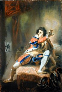 John Philip Kemble (1757-1823) - Shakespeares Richard III (pastel på vellum)