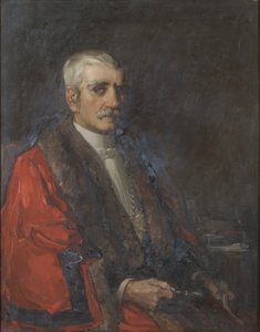Portræt af rådmand George Harkus J.P.