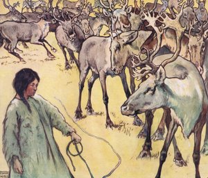 Elgbesætning, illustration fra 