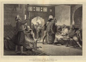 En frisørsalon i Tunis af John Evan Hodgson
