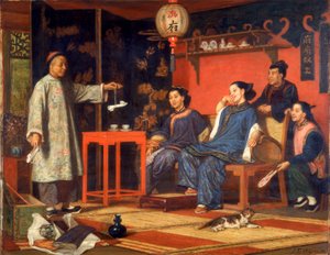 Kinesiske damer ser på europæiske kuriositeter, 1868