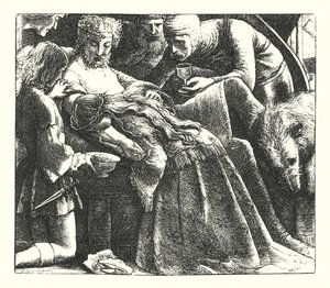 A Dream of Fair Women (gravering) af John Everett (after) Millais