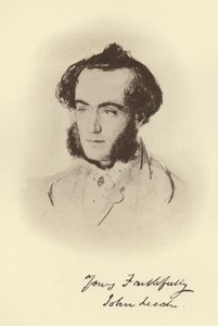 John Leech (s/h foto) af John Everett (after) Millais