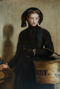 En enkemide, 1870. af John Everett Millais