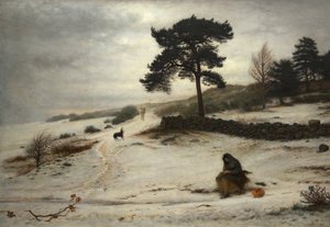 Blæse, blæse, du vintervind af John Everett Millais
