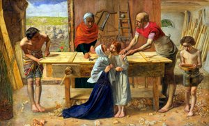 Jesus i forældrenes hus (tømrerværkstedet) af John Everett Millais