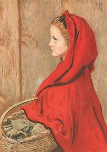 Lille Rødhætte af John Everett Millais