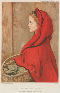 Lille Rødhætte af John Everett Millais